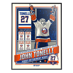 New York Islanders John Tonelli Number Retirement 18"x24" Serigraph