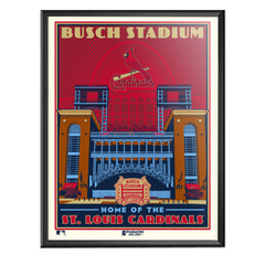 St. Louis Cardinals Busch Stadium 18"x24" Serigraph