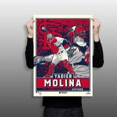 St. Louis Cardinals Yadier Molina 18"x24" Serigraph