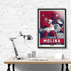 St. Louis Cardinals Yadier Molina 18"x24" Serigraph