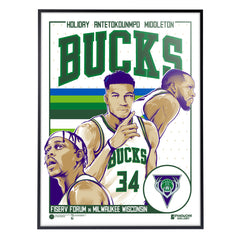 Milwaukee Bucks Mixtape 18"x24" Serigraph