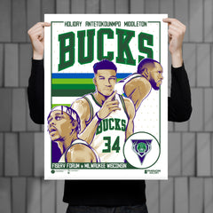 Milwaukee Bucks Mixtape 18"x24" Serigraph