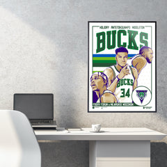 Milwaukee Bucks Mixtape 18"x24" Serigraph