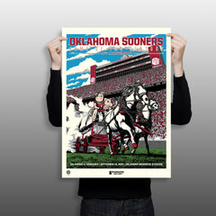 Oklahoma Sooners Game of the Century Anniversary 18"x24" Serigraph