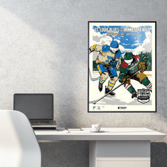 NHL '22 Winter Classic Blues vs Wild 18"x24" Serigraph