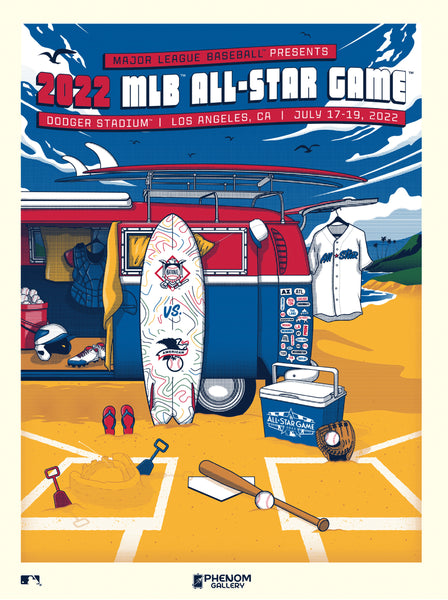 MLB 2022 All Star Game 18"x24" Serigraph