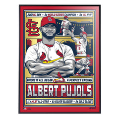 St. Louis Cardinals Albert Pujols 18" x 24" Gold Foil Serigraph