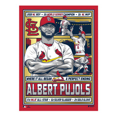 St. Louis Cardinals Albert Pujols 18" x 24" Gold Foil Serigraph