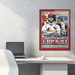 St. Louis Cardinals Albert Pujols 18" x 24" Gold Foil Serigraph