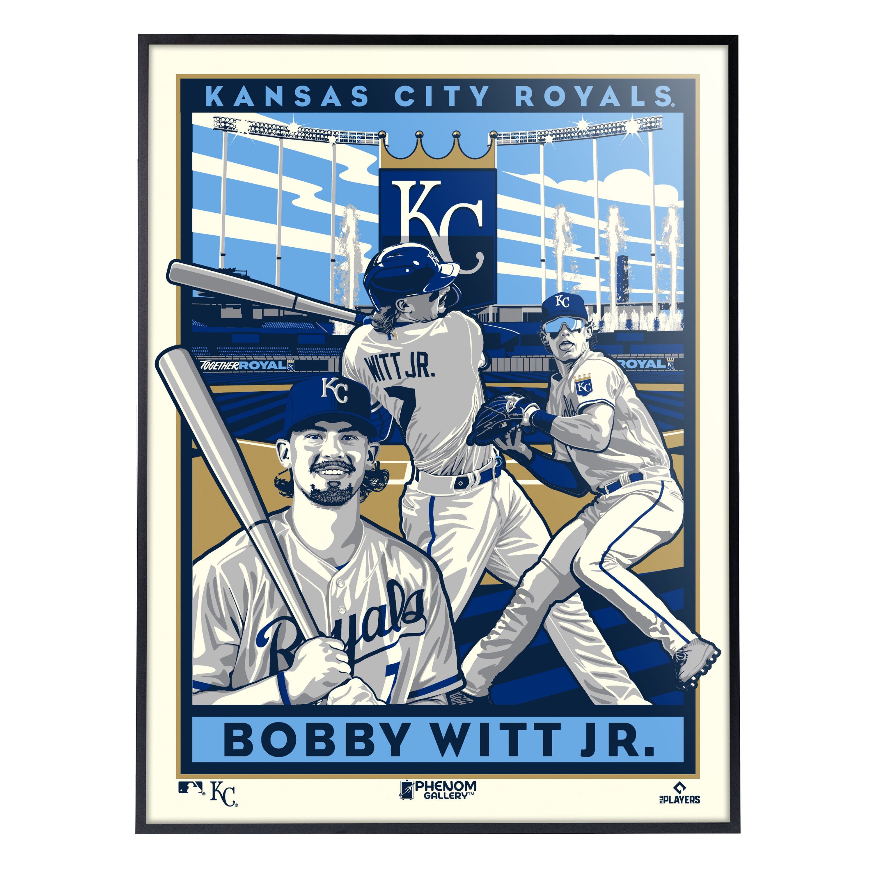 Kansas City Royals Bobby Witt Jr. 18x24 Serigraph – Phenom Gallery