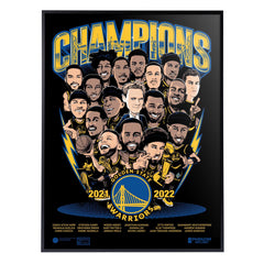 Golden State Warriors '22 Champs 18"x24" Serigraph