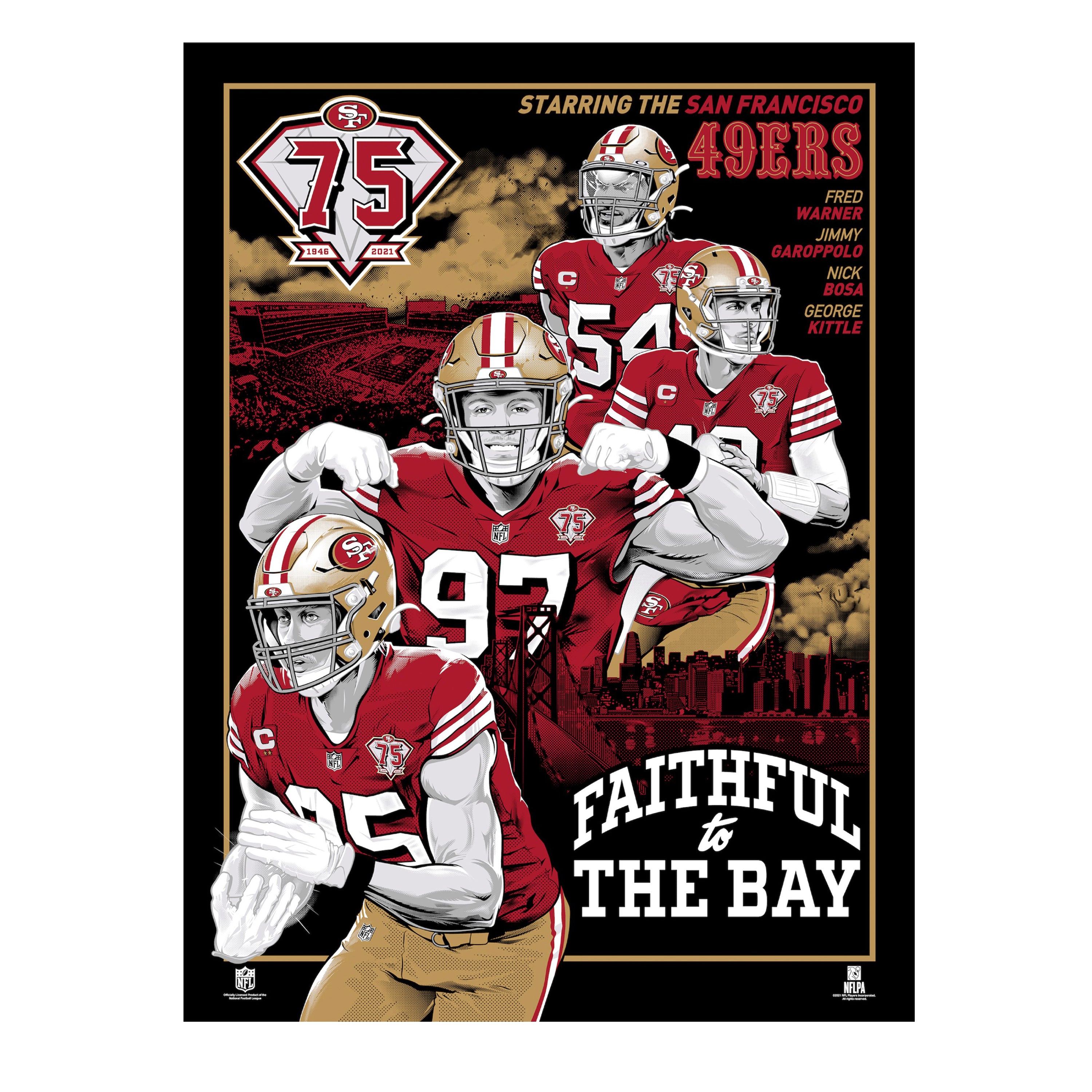 Fred Warner Pro Bowl Games Vote 23 San Francisco 49ers NFL Home Decor  Poster Canvas - REVER LAVIE
