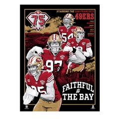 San Francisco 49ers 75th Anniversary Movie Poster 18"x24" Serigraph