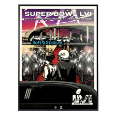Superbowl LVI Red Carpet 18"x24" Serigraph