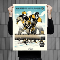Winter Classic 2023 at Fenway Park - Penguins vs Bruins 18" x 24" Serigraph