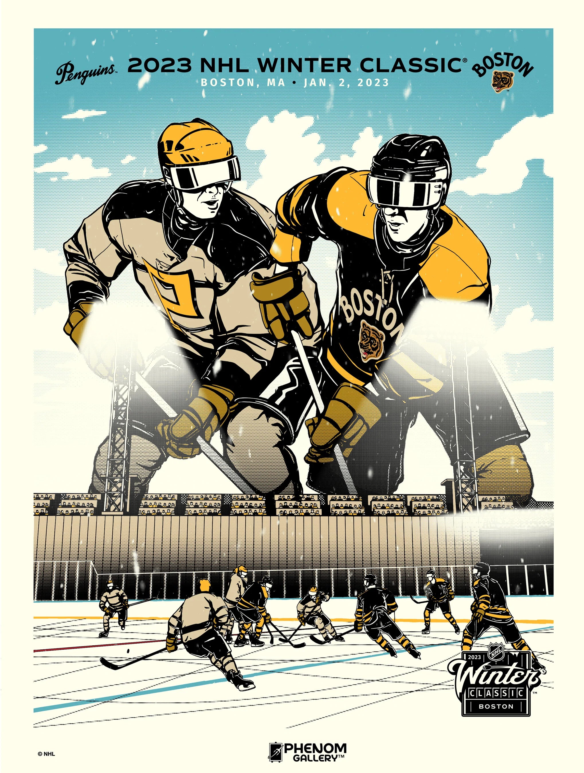 Winter Classic 2023 at Fenway Park - Penguins vs Bruins 18 x 24