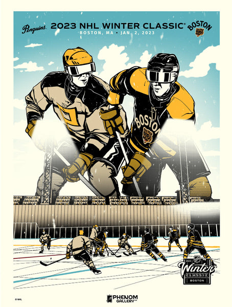 Winter Classic 2023 at Fenway Park - Penguins vs Bruins 18" x 24" Serigraph