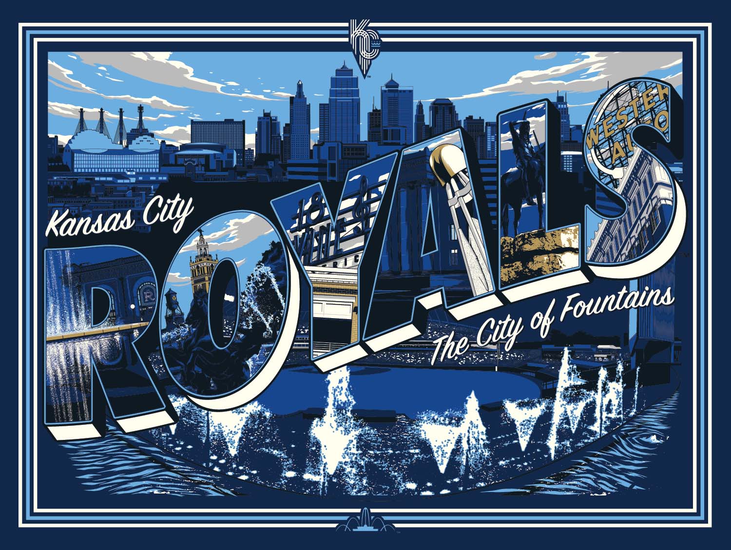 Kansas City Royals '23 City Connect 18 x 24 Serigraph – Phenom Gallery