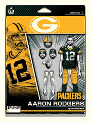 Green Bay Packers Aaron Rodgers Action Figure 18"x24" Serigraph