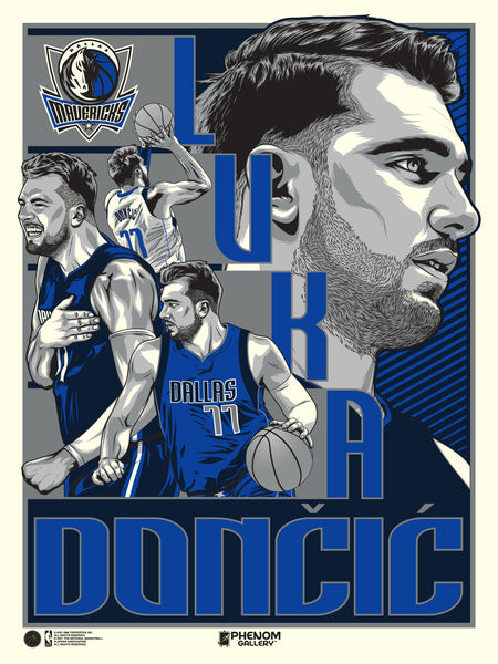 Dallas Mavericks Luka Doncic 18"x24" Serigraph