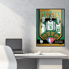 Boston Celtics 75th Anniversary '08 Champs 18"x24" Gold Foil Serigraph
