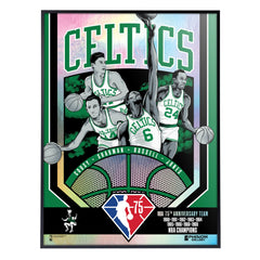 Boston Celtics 75th Anniversary 60's Champs 18"x24" Foil Serigraph