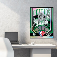 Boston Celtics 75th Anniversary 80's Champs 18"x24" Foil Serigraph
