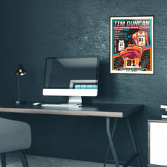 San Antonio Spurs Tim Duncan Hall of Famer 18"x24" Serigraph