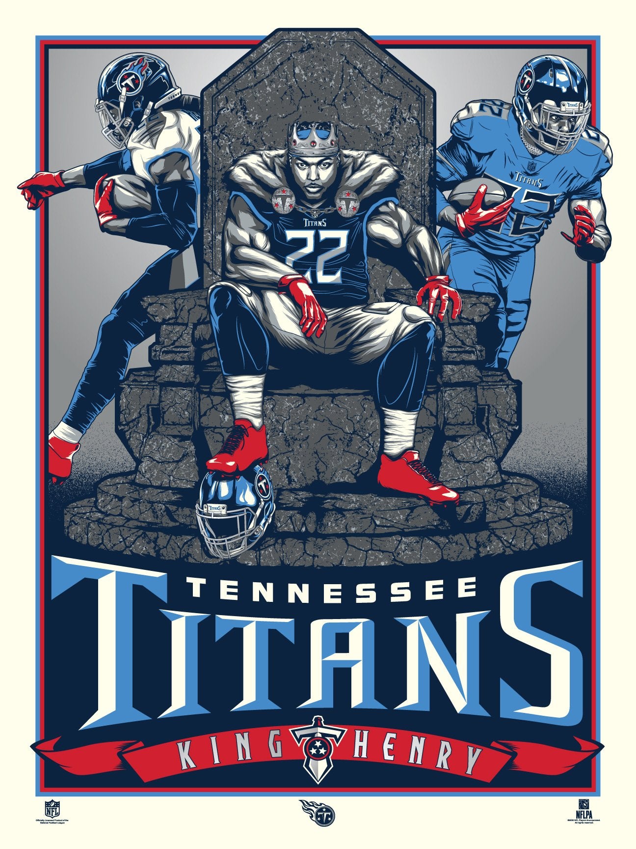 Tennessee Titans Derrick Henry 18'x24' Serigraph – Phenom Gallery