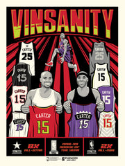 Vince Carter Vinsanity 18"x24" Serigraph