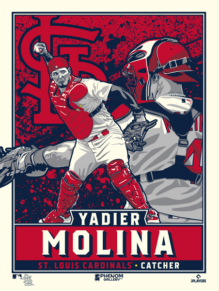 St. Louis Cardinals Yadier Molina 18"x24" Serigraph