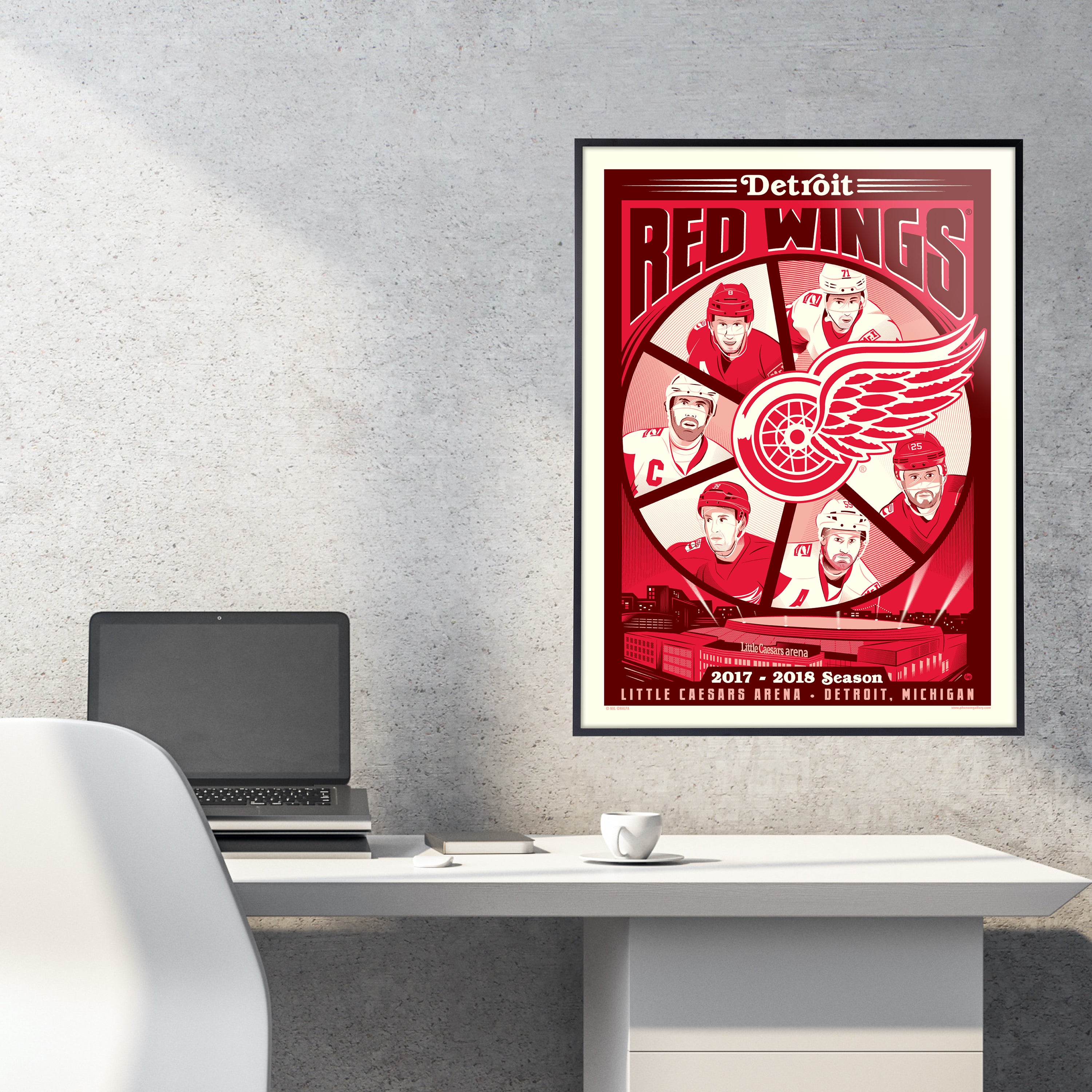 Detroit Red Wings Display Mementos at 25th Anniversary