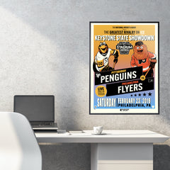 NHL Stadium Series '19 Penguins vs Flyers 18"x24" Serigraph