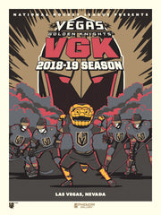 Vegas Golden Knights '18-'19 Season 18"x24" Serigraph