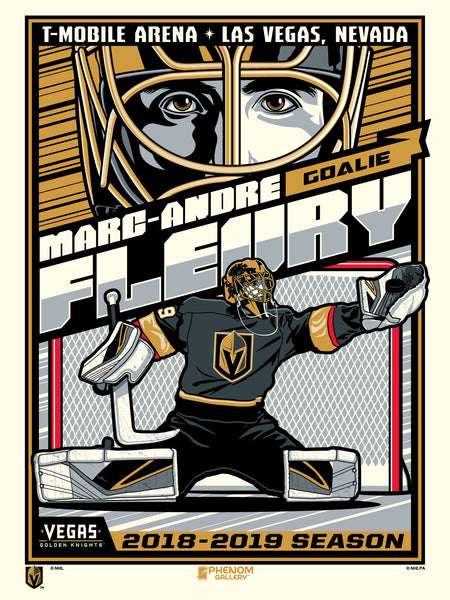 Vegas Golden Knights Marc-Andre Fleury 18"x24" Serigraph