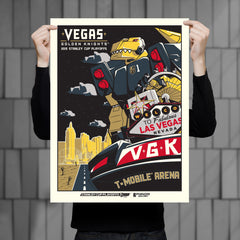 Vegas Golden Knights Chance Robot 18"x24" Serigraph