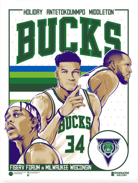 Milwaukee Bucks Mixtape 18"x24" Serigraph