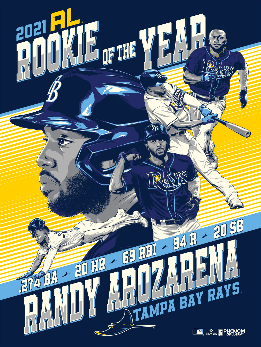 Tampa Bay Rays MLB Randy Arozarena Pro Pinz