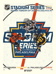 NHL Stadium Series '19  Penguins vs Flyers 18"x24" Serigraph