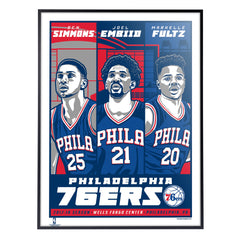 Philadelphia 76ers '17-'18 Season 18"x24" Serigraph